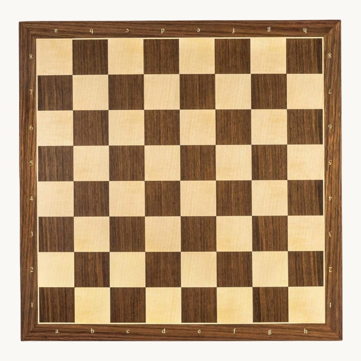 Échiquier Noyer lettré chiffré bords fins Cases 50 mm - image 3