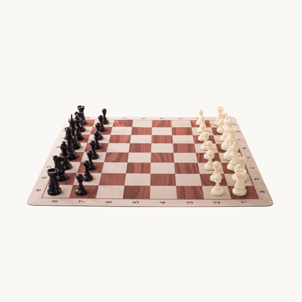 Jeu d'échecs cases 55 mm pièces plastique - image 1