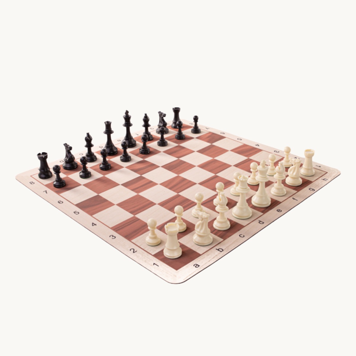 Jeu d'échecs cases 55 mm pièces plastique - image 2