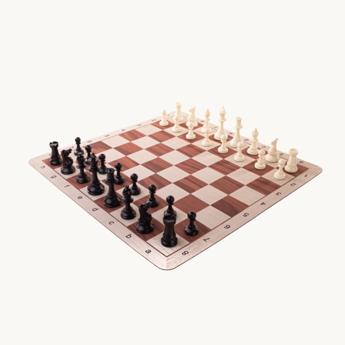 Jeu d'échecs cases 55 mm pièces plastique - image 3