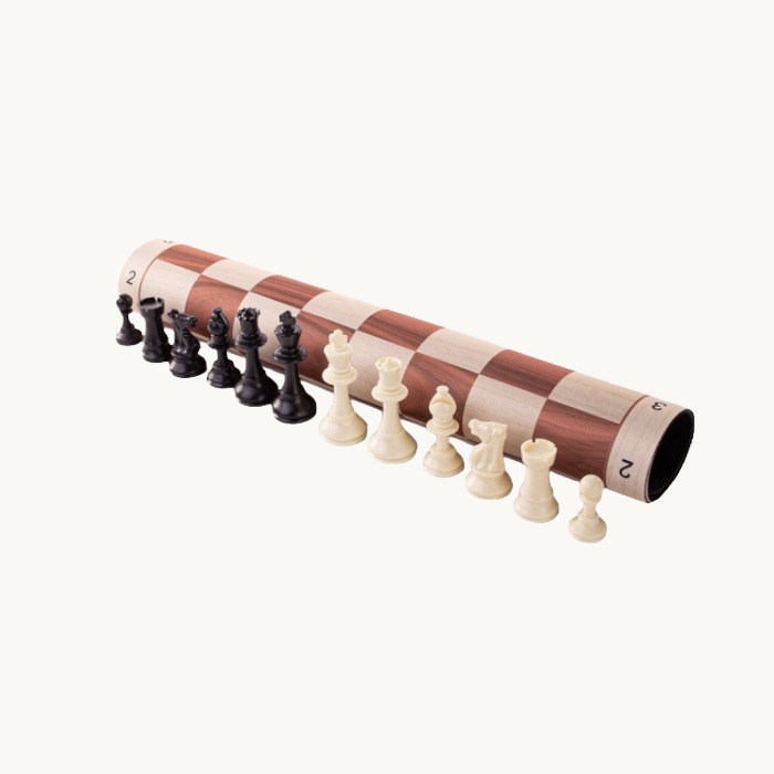 Jeu d'échecs cases 55 mm pièces plastique - miniature 4