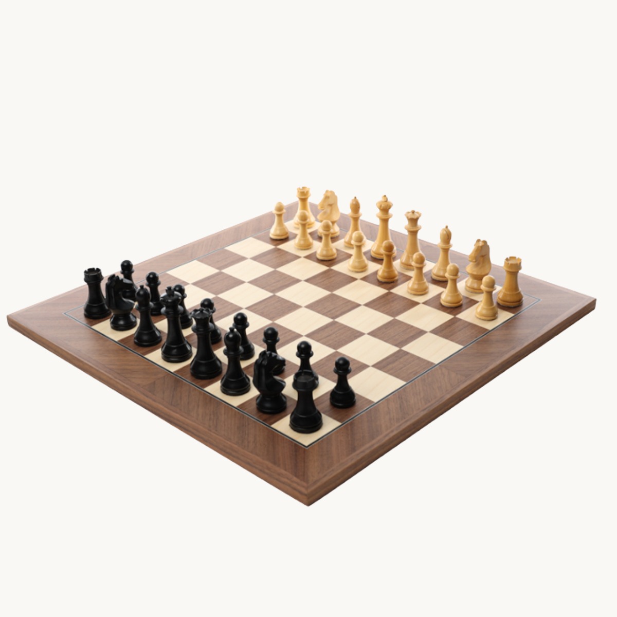 Jeu d'échecs Noyer studio set cases 45 mm - image 3