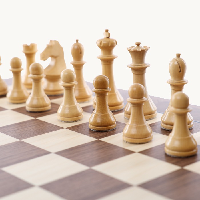 Jeu d'échecs Noyer studio set cases 45 mm - miniature 4