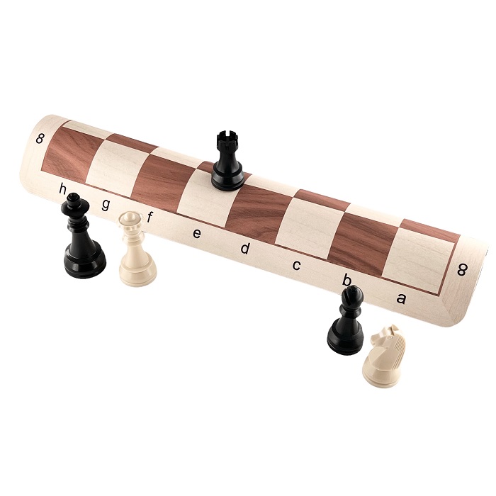 Jeu d'échecs cases 55 mm pièces plastique triple plombage - image 4