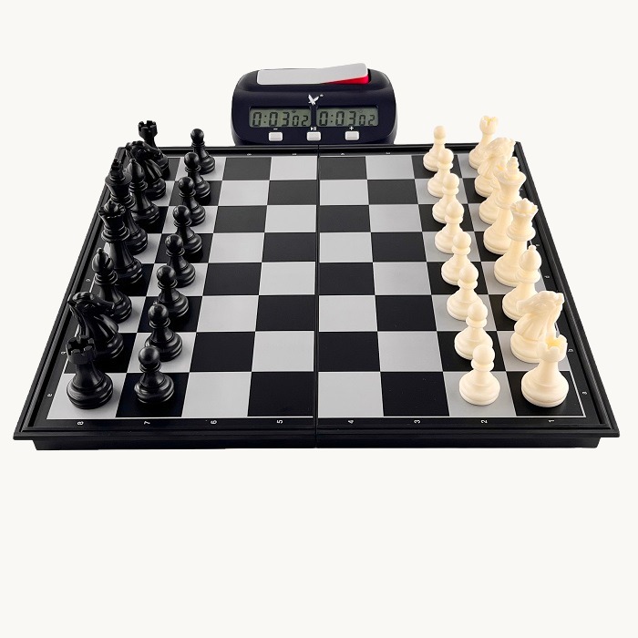 Jeu d'échecs magnétique pliable cases 35 mm - miniature 4