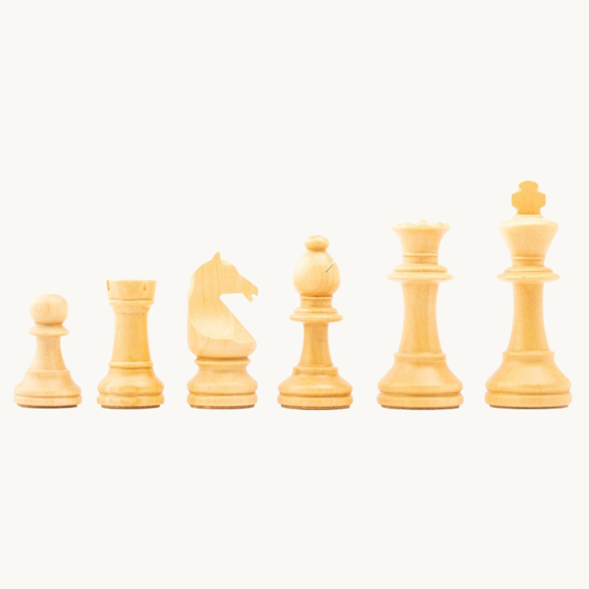 Pièces d'échecs n° 5 modèle "Staunton Europe" noir mat - image 3