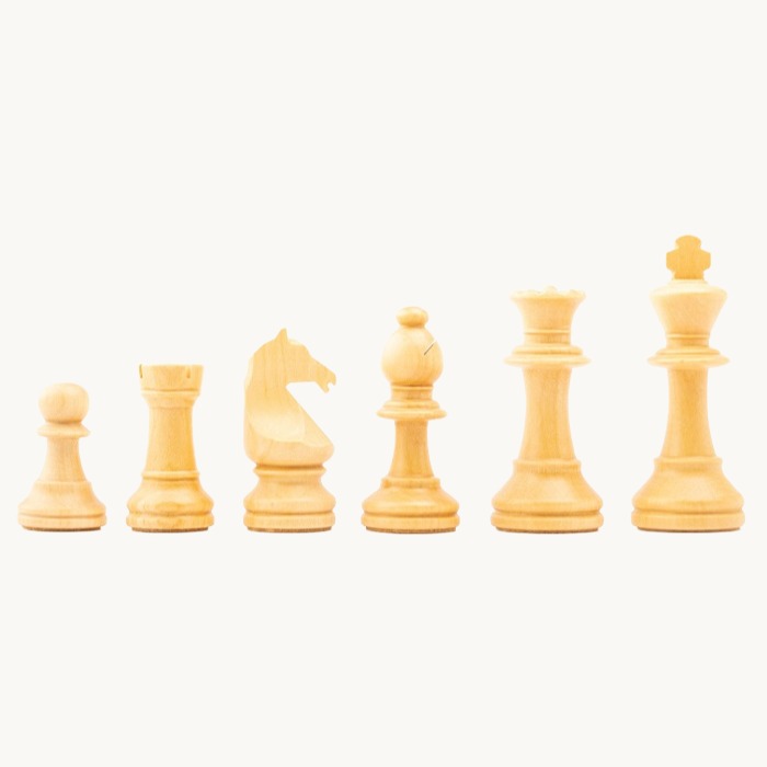 Pièces d'échecs n° 5 modèle "Staunton Europe" noir mat - miniature 3