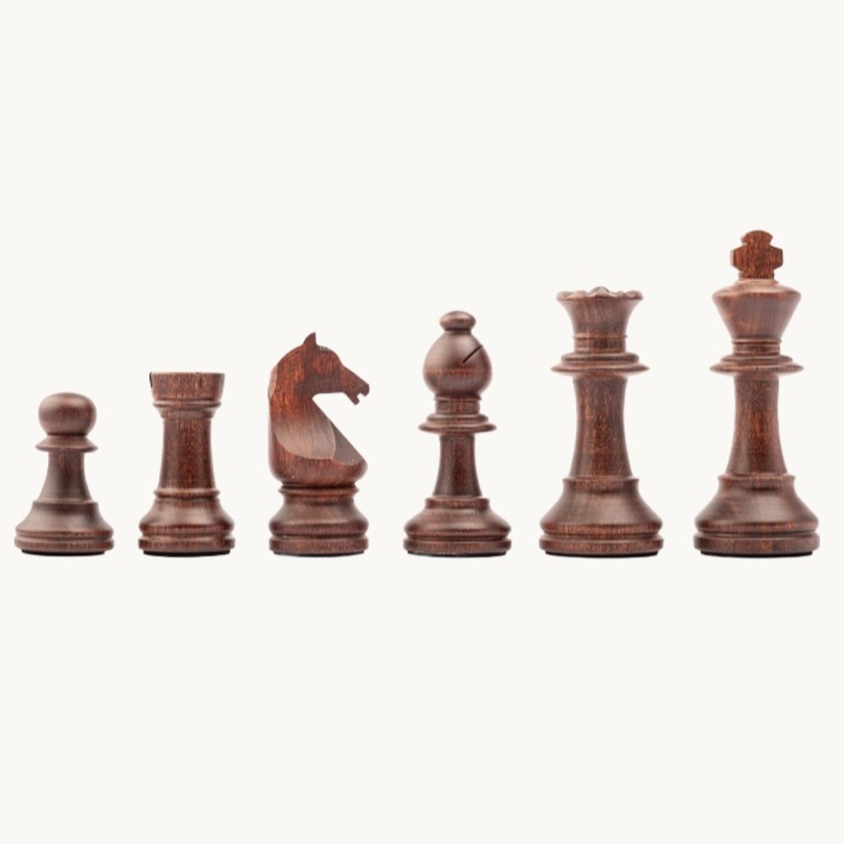 Pièces d'échecs n° 5 modèle "Staunton Europe" acajou mat - image 1