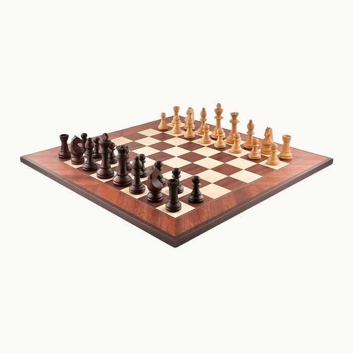 Jeu d'échecs Sapelli cases 50 mm finition mat - miniature 2