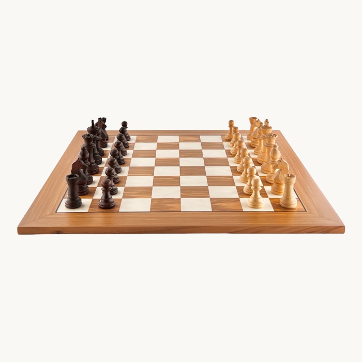 Jeu d'échecs Olivier cases 50 mm finition mat - image 1
