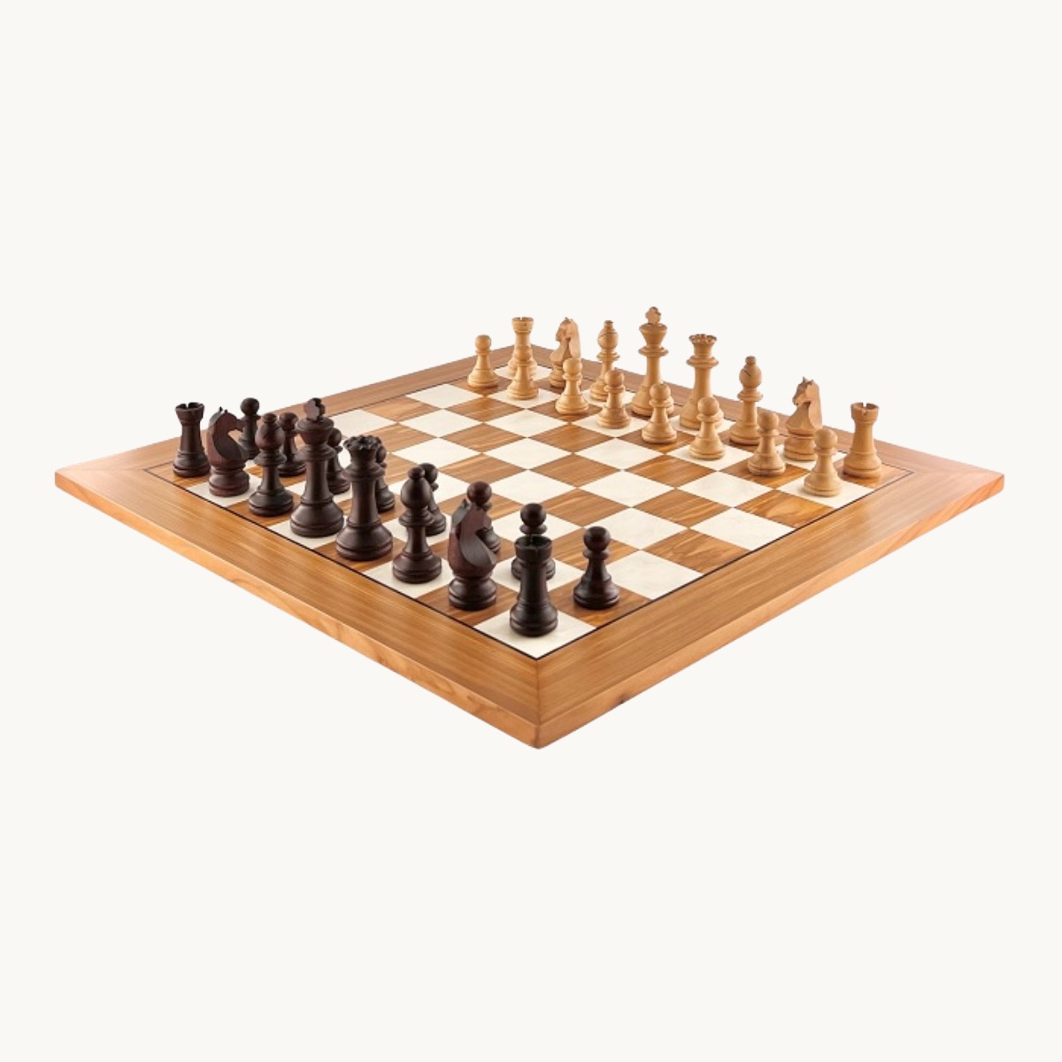 Jeu d'échecs Olivier cases 50 mm finition mat - image 2