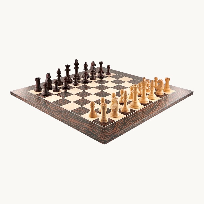 Jeu d'échecs Ébène Tiger cases 50 mm finition mat - miniature 3