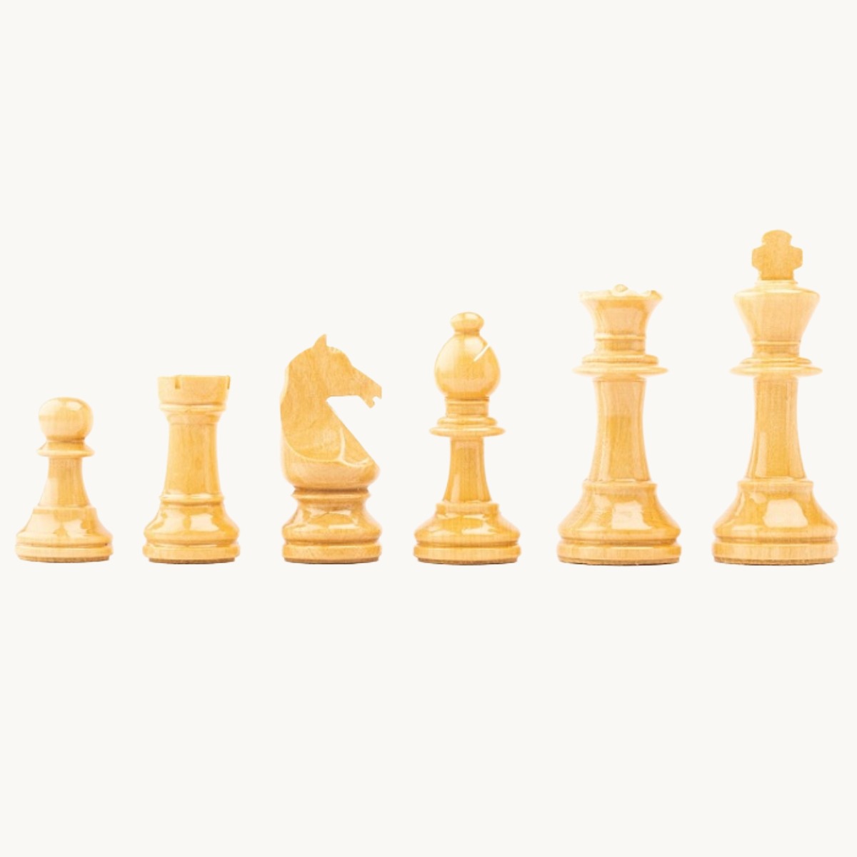 Pièces d'échecs n° 5 modèle "Staunton Europe" noyer brillant - image 3