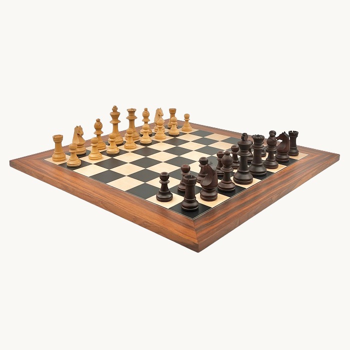 Jeu d'échecs Palissandre   cases 50 mm finition mat - miniature 2