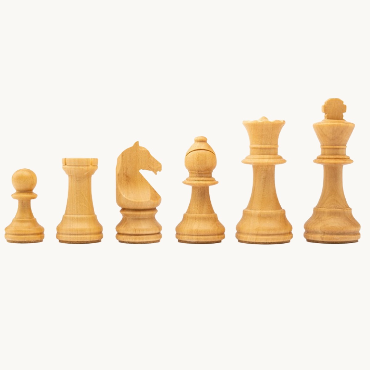 Pièces d'échecs n° 3 modèle "Staunton Europe" noir mat - image 3