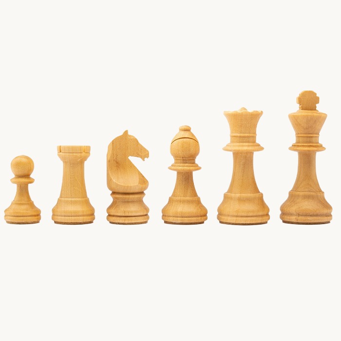 Pièces d'échecs n° 3 modèle "Staunton Europe" noir mat - miniature 3