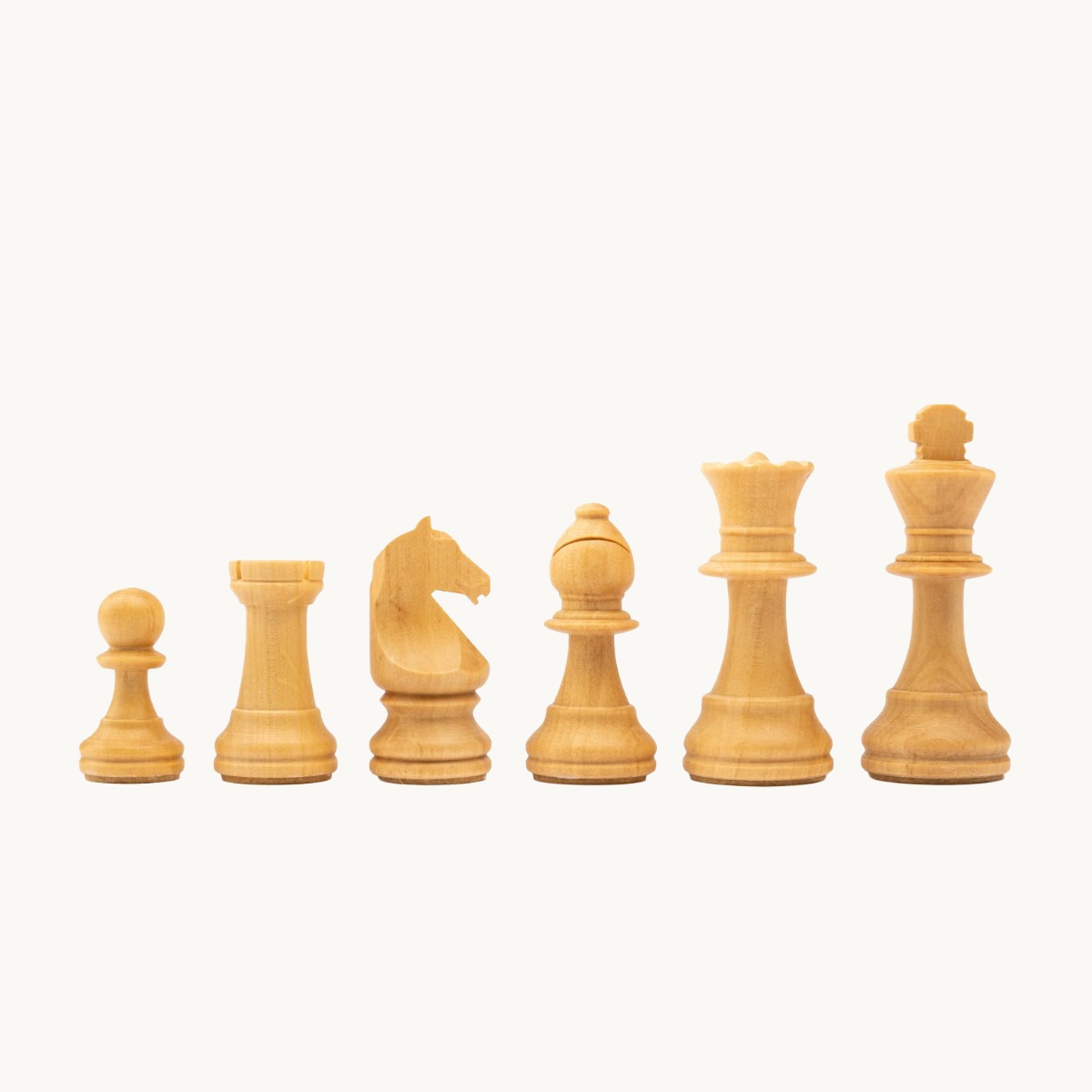 Pièces d'échecs n° 3 modèle "Staunton Europe" acajou mat - image 2