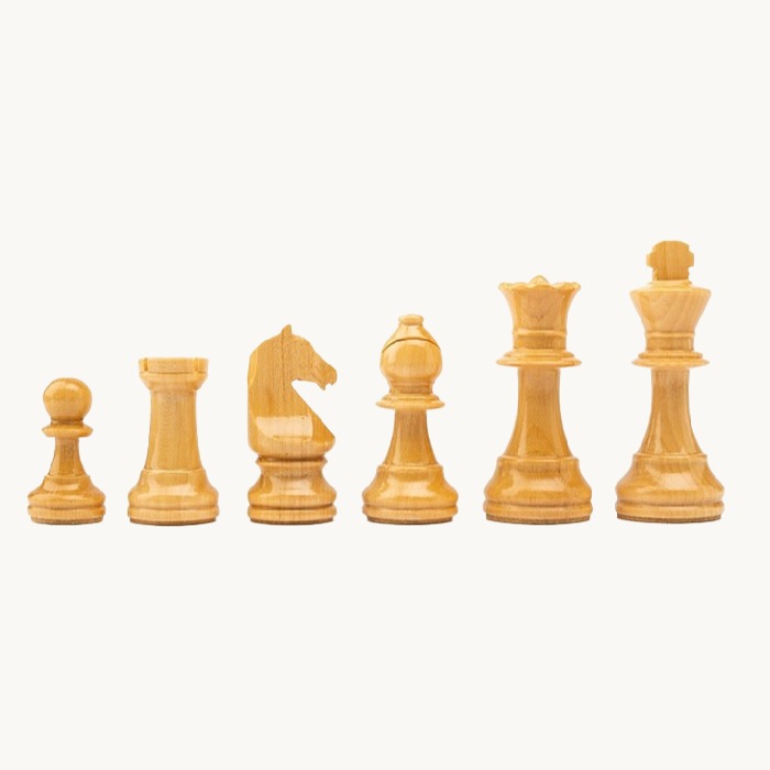 Pièces d'échecs n° 3 modèle "Staunton Europe" noyer brillant - miniature 3