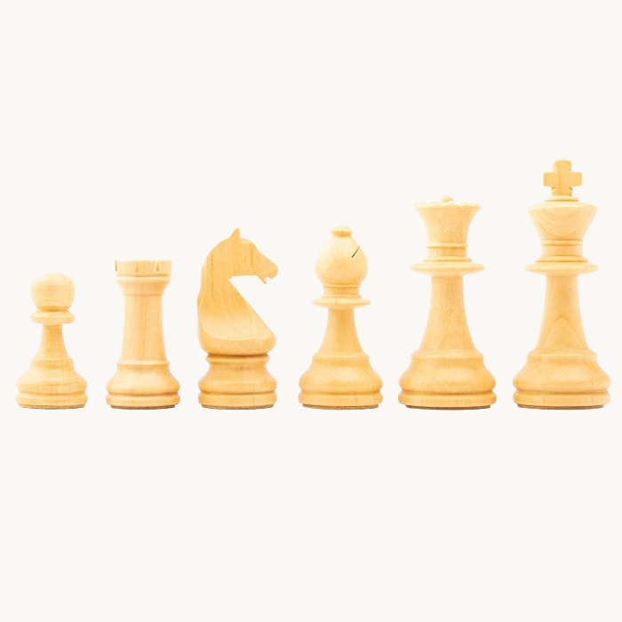 Pièces d'échecs n° 6 modèle "Staunton Europe" noyer mat - miniature 3