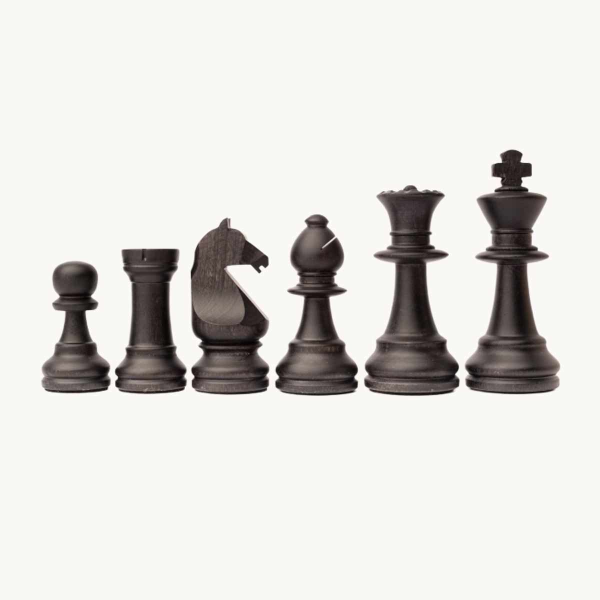 Pièces d'échecs n° 6 modèle "Staunton Europe" Bois d'olivier - image 2