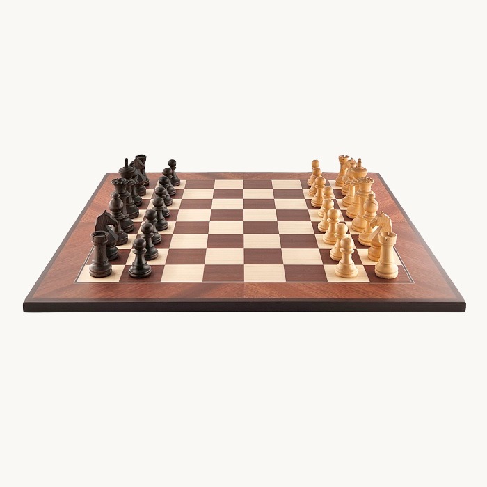 Jeu d'échecs Sapelli cases 50 mm finition mat - miniature 1