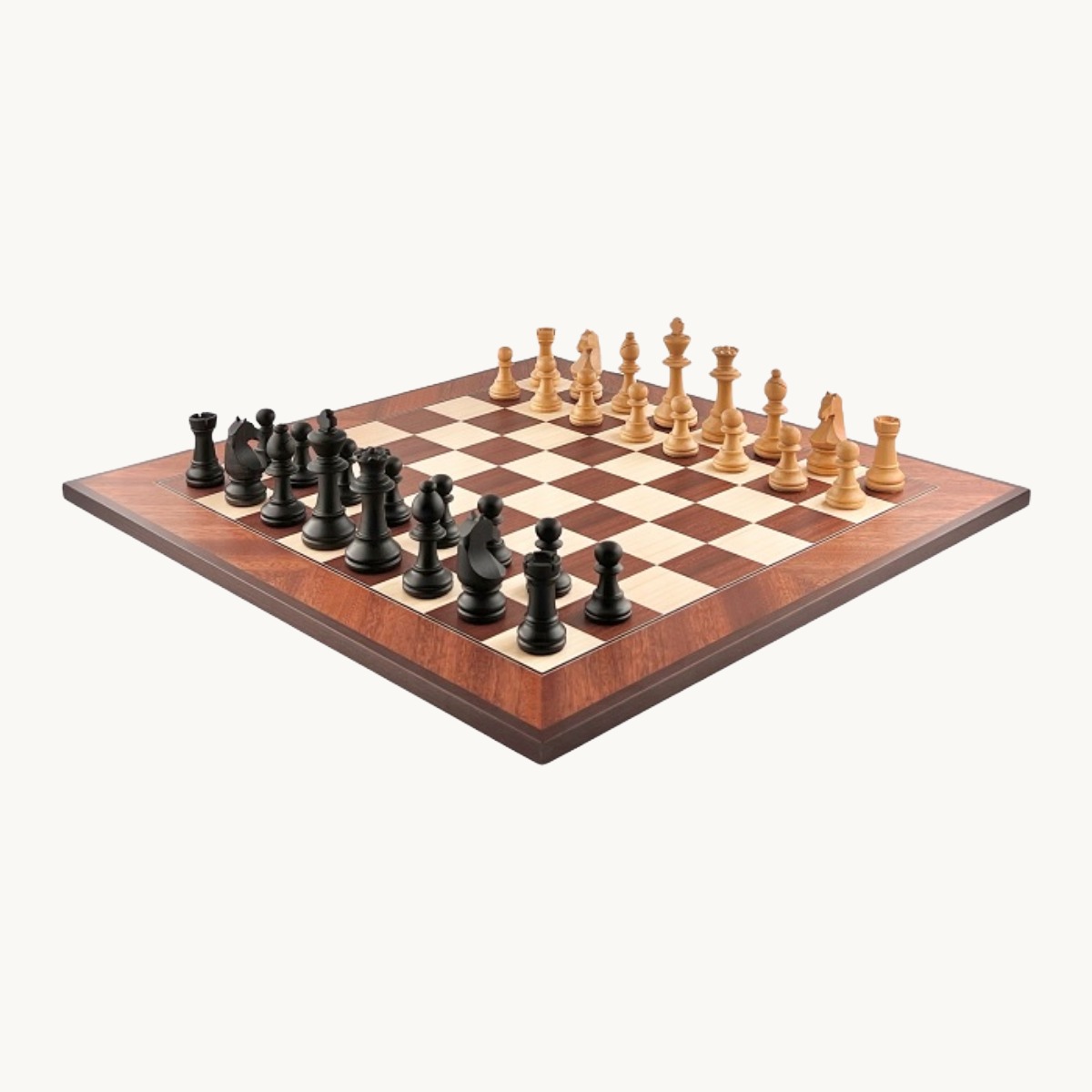 Jeu d'échecs Sapelli cases 50 mm finition mat - image 2