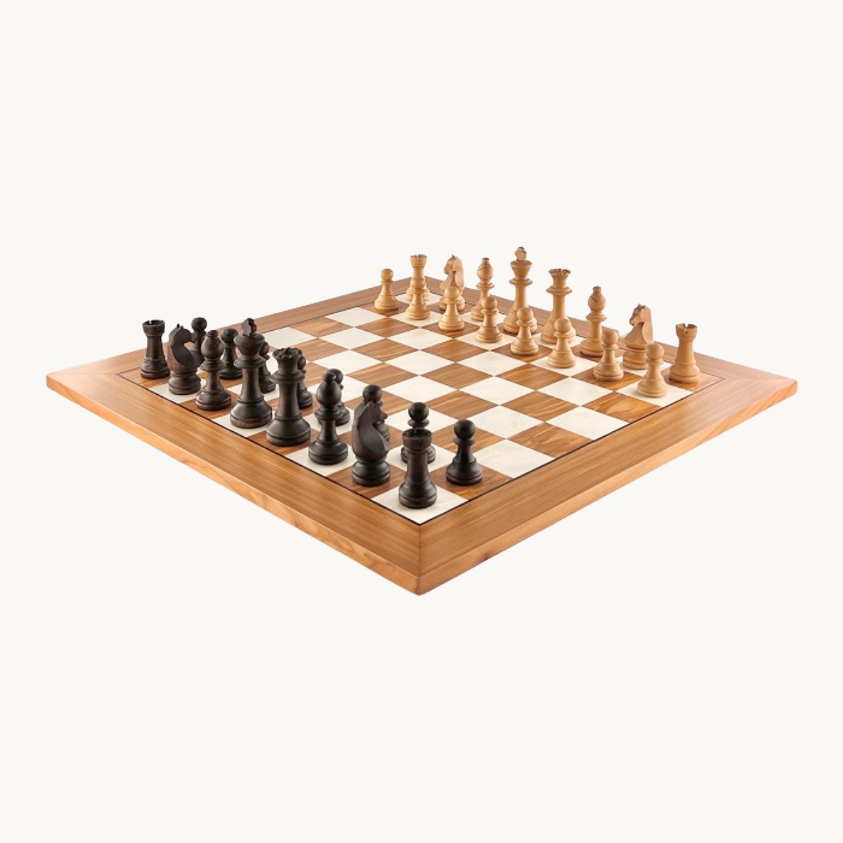 Jeu d'échecs Olivier cases 50 mm finition mat - image 2