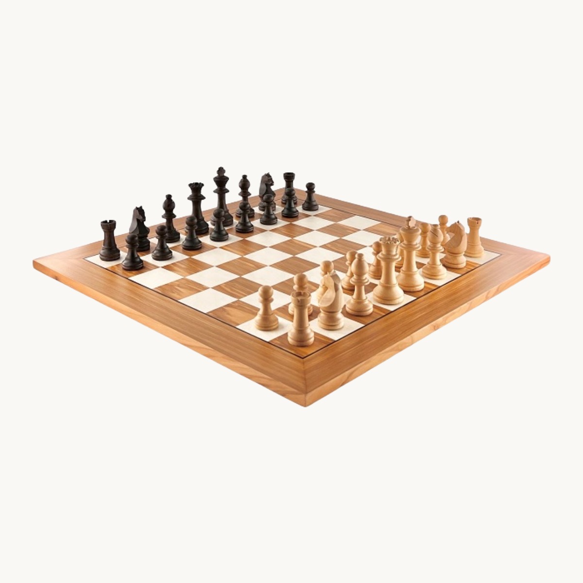 Jeu d'échecs Olivier cases 50 mm finition mat - image 3