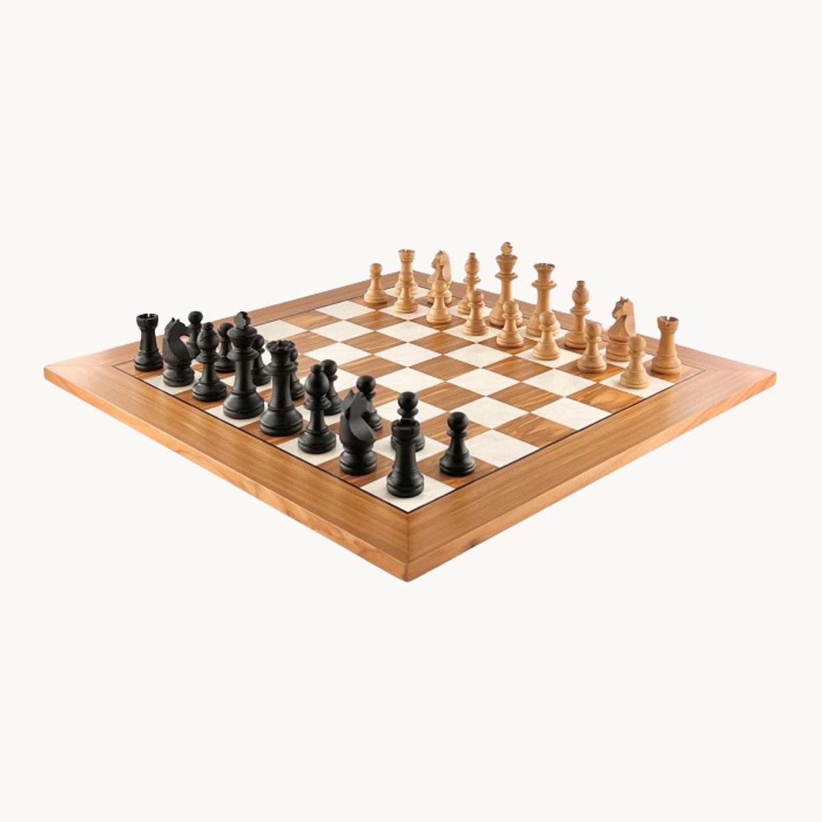 Jeu d'échecs Olivier cases 50 mm finition mat - image 2