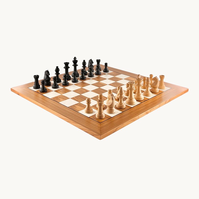 Jeu d'échecs Olivier cases 50 mm finition mat - miniature 3