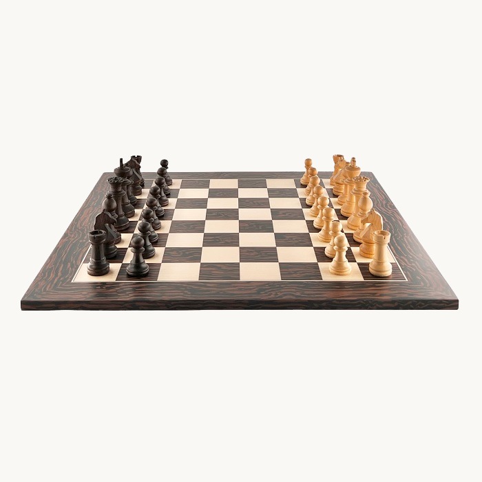 Jeu d'échecs Ébène Tiger cases 50 mm finition mat - miniature 1