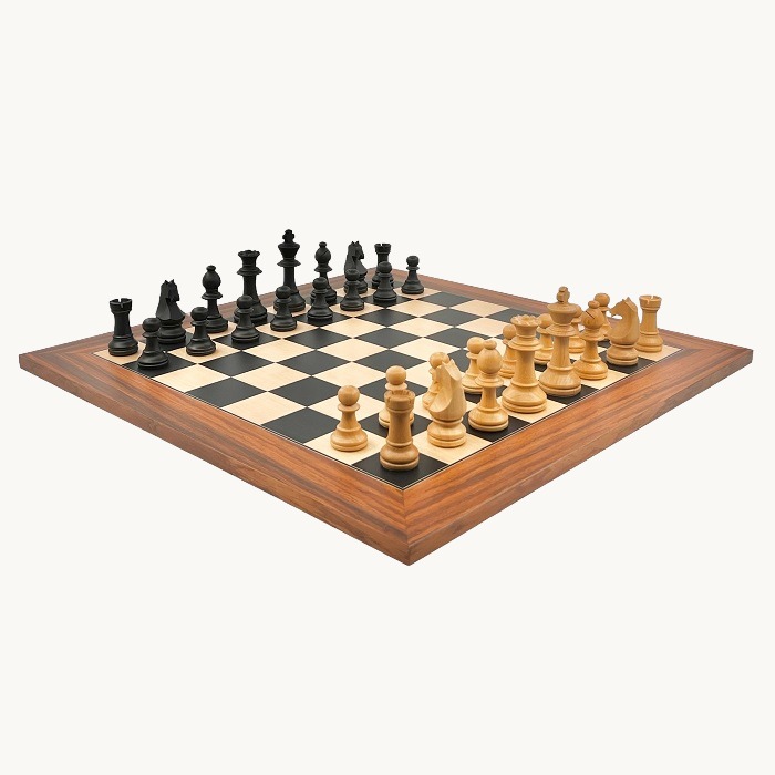 Jeu d'échecs Palissandre   cases 50 mm finition mat - miniature 2