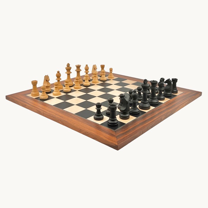 Jeu d'échecs Palissandre   cases 50 mm finition mat - miniature 3