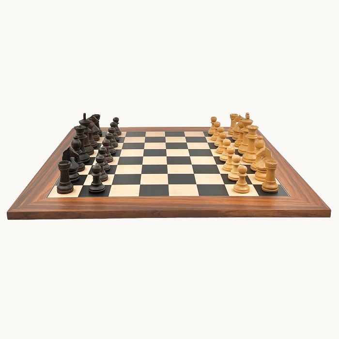 Jeu d'échecs Palissandre   cases 50 mm finition mat - miniature 1