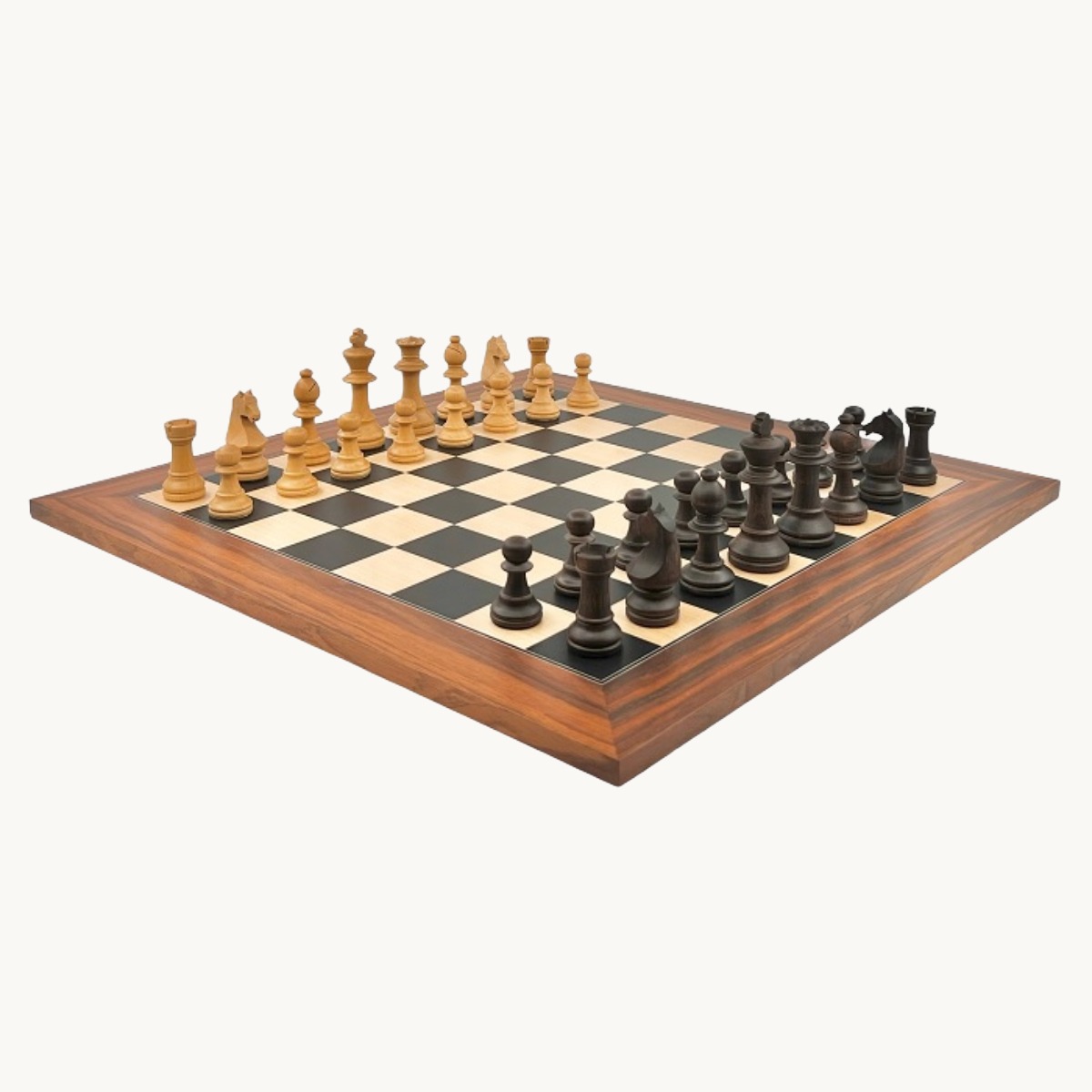 Jeu d'échecs Palissandre   cases 50 mm finition mat - image 2