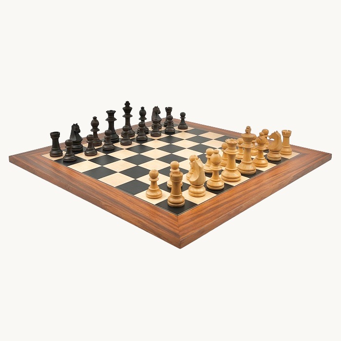 Jeu d'échecs Palissandre   cases 50 mm finition mat - miniature 3